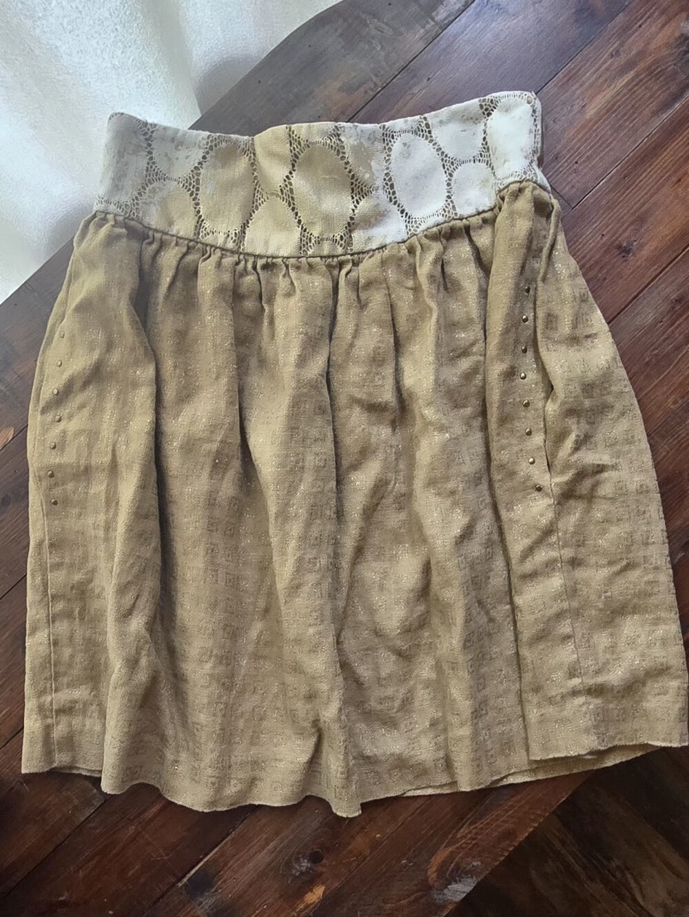 Lauren Moffatt Sparkle & Lace Skirt Sz 8